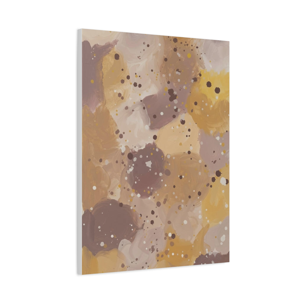 Sandstone Drift – Abstract Beige and Bronze Canvas Wall Art