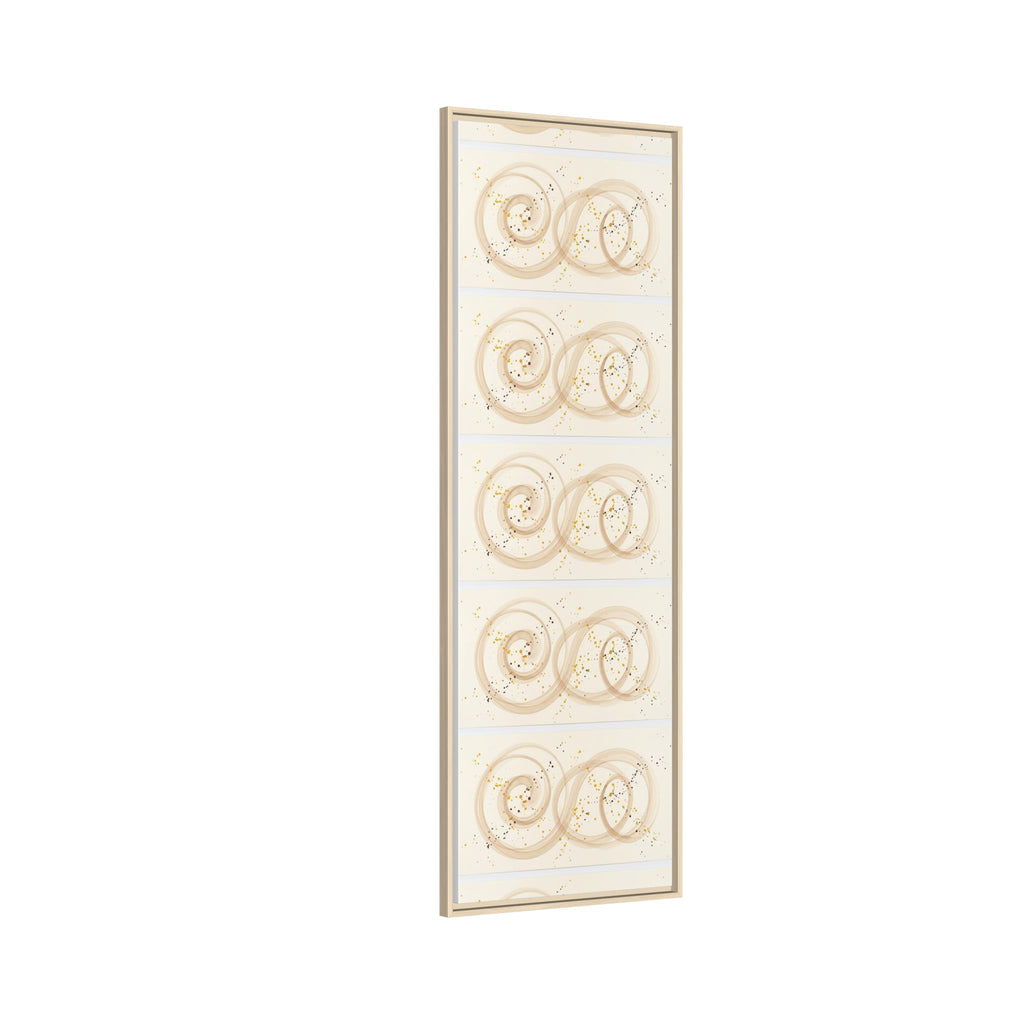 Golden Harmony – Abstract Beige and Gold Canvas Wall Art