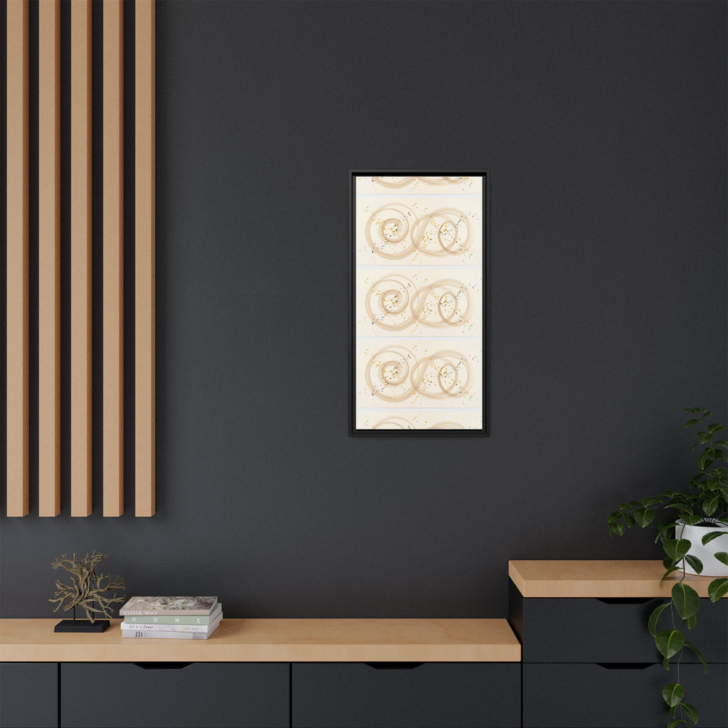 Golden Harmony – Abstract Beige and Gold Canvas Wall Art