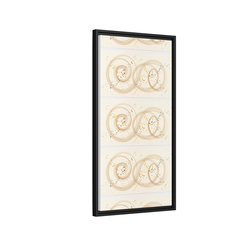 Golden Harmony – Abstract Beige and Gold Canvas Wall Art