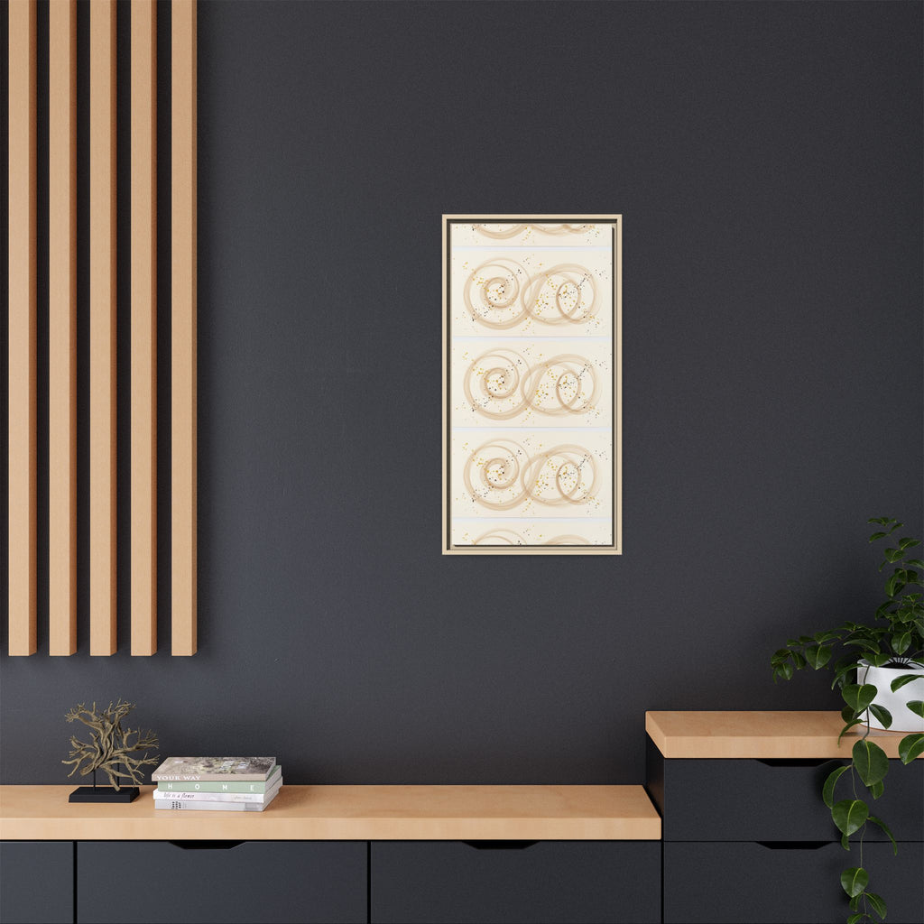 Golden Harmony – Abstract Beige and Gold Canvas Wall Art