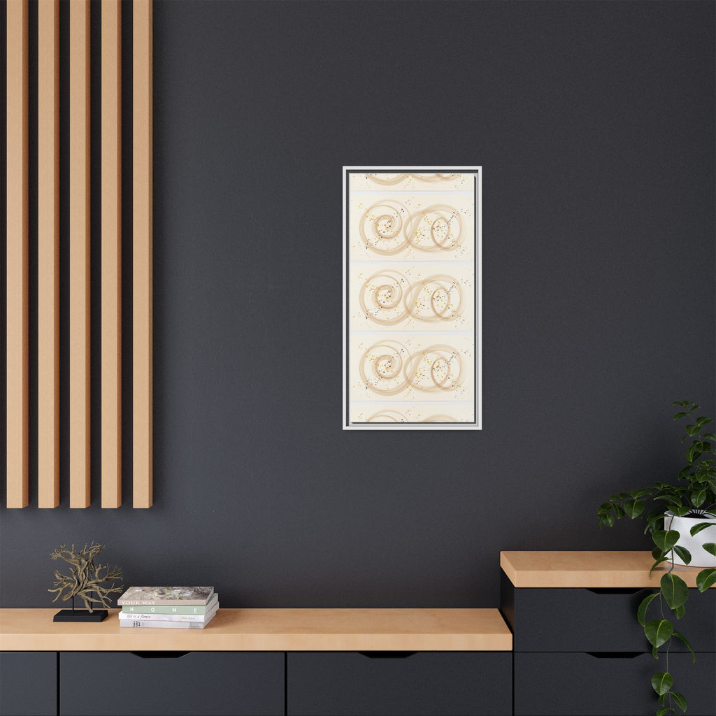 Golden Harmony – Abstract Beige and Gold Canvas Wall Art