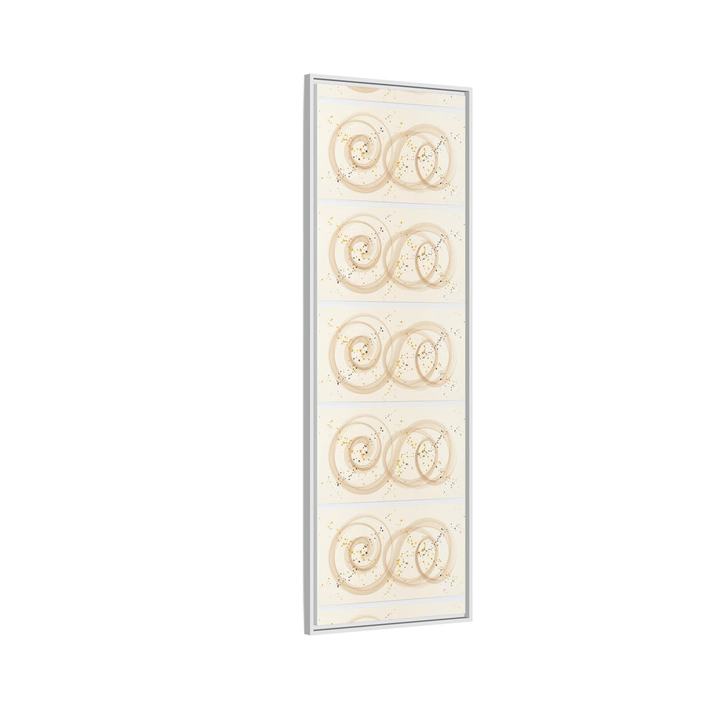 Golden Harmony – Abstract Beige and Gold Canvas Wall Art