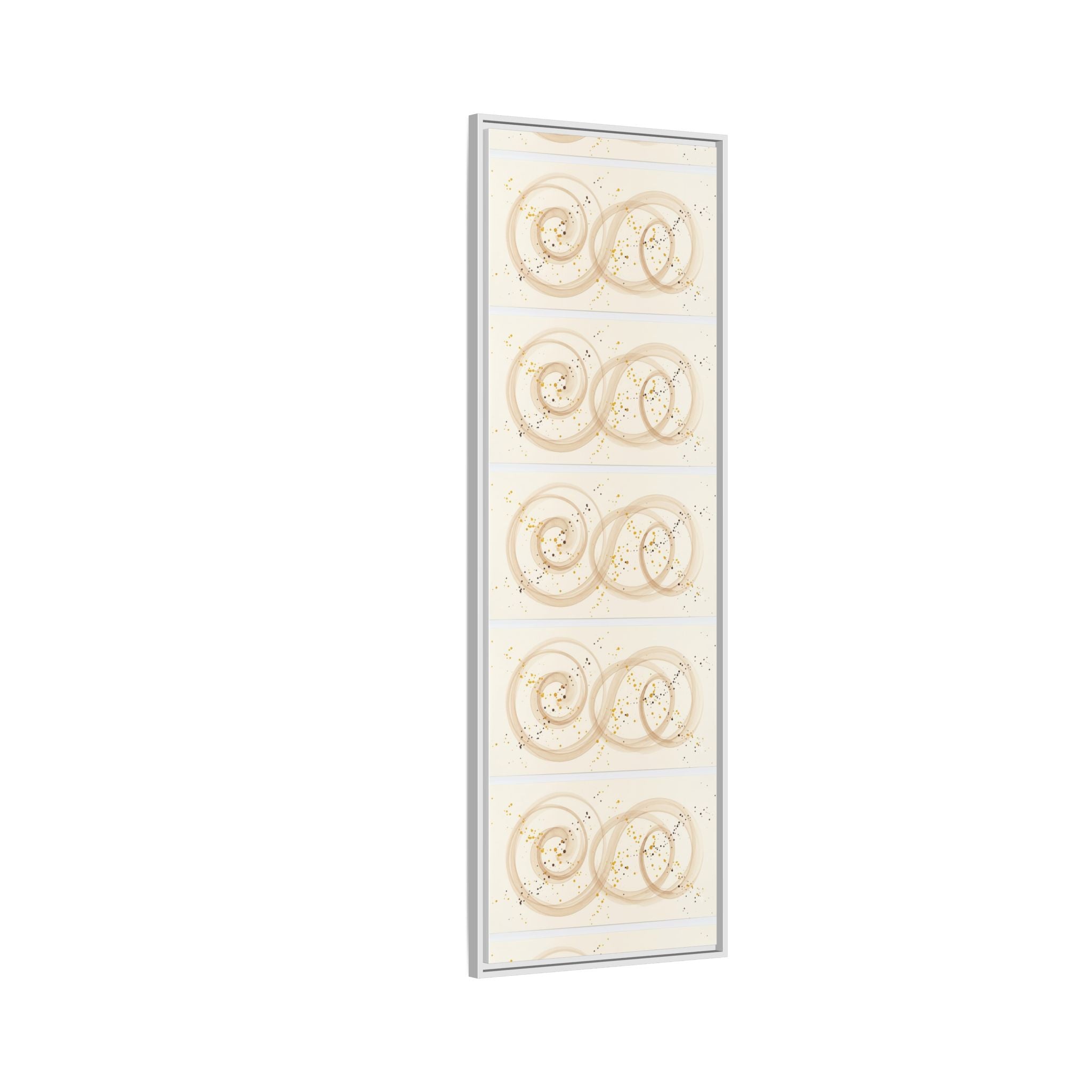 Golden Harmony – Abstract Beige and Gold Canvas Wall Art
