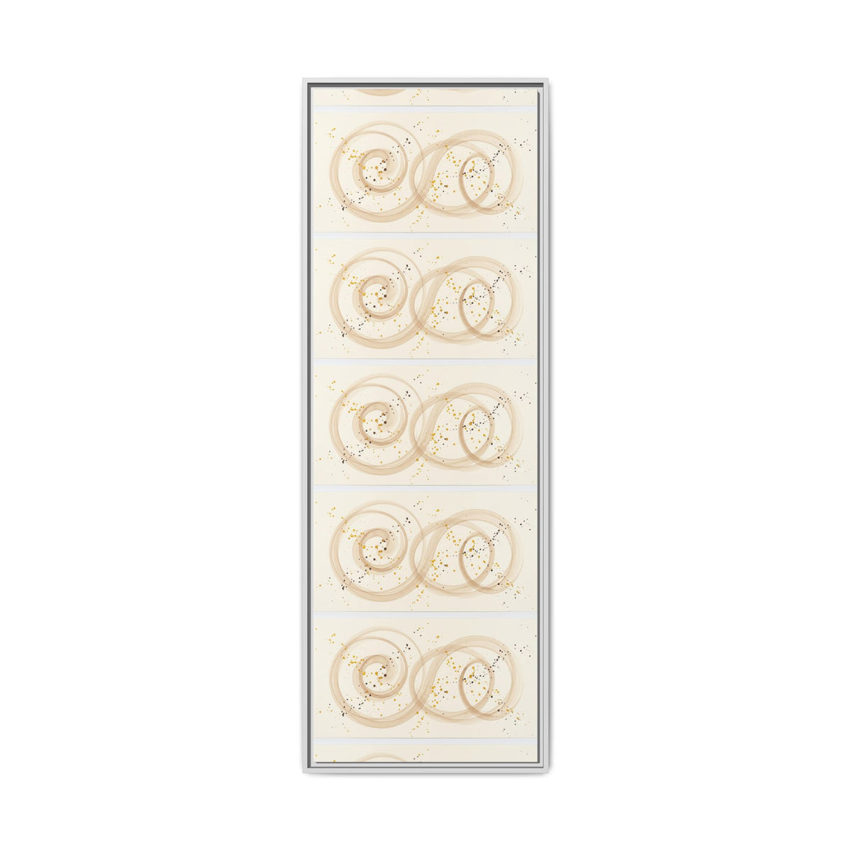Golden Harmony – Abstract Beige and Gold Canvas Wall Art