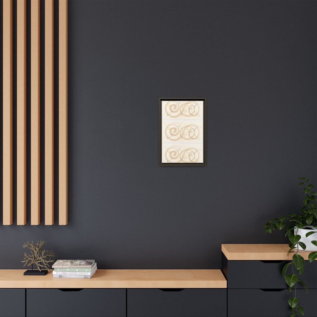 Golden Harmony – Abstract Beige and Gold Canvas Wall Art