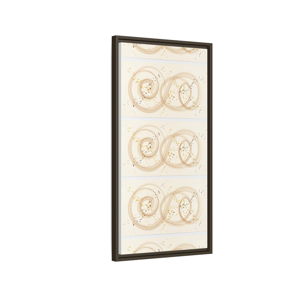 Golden Harmony – Abstract Beige and Gold Canvas Wall Art