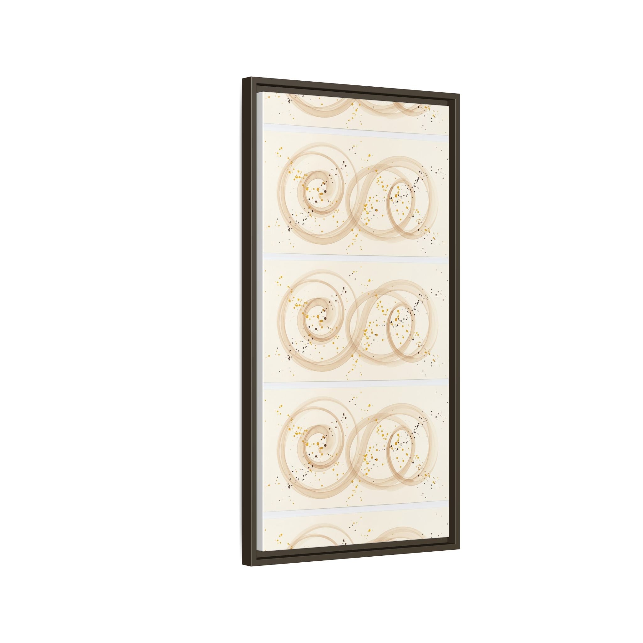 Golden Harmony – Abstract Beige and Gold Canvas Wall Art