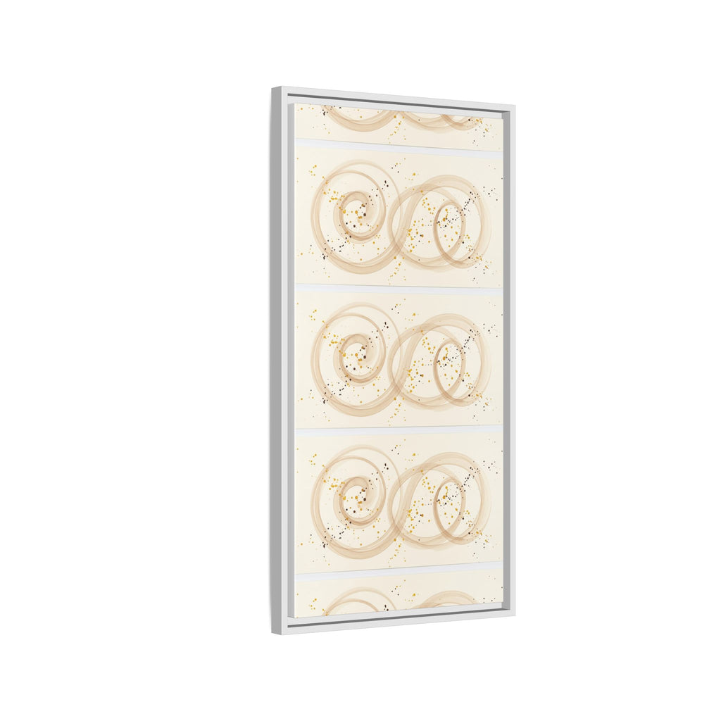 Golden Harmony – Abstract Beige and Gold Canvas Wall Art