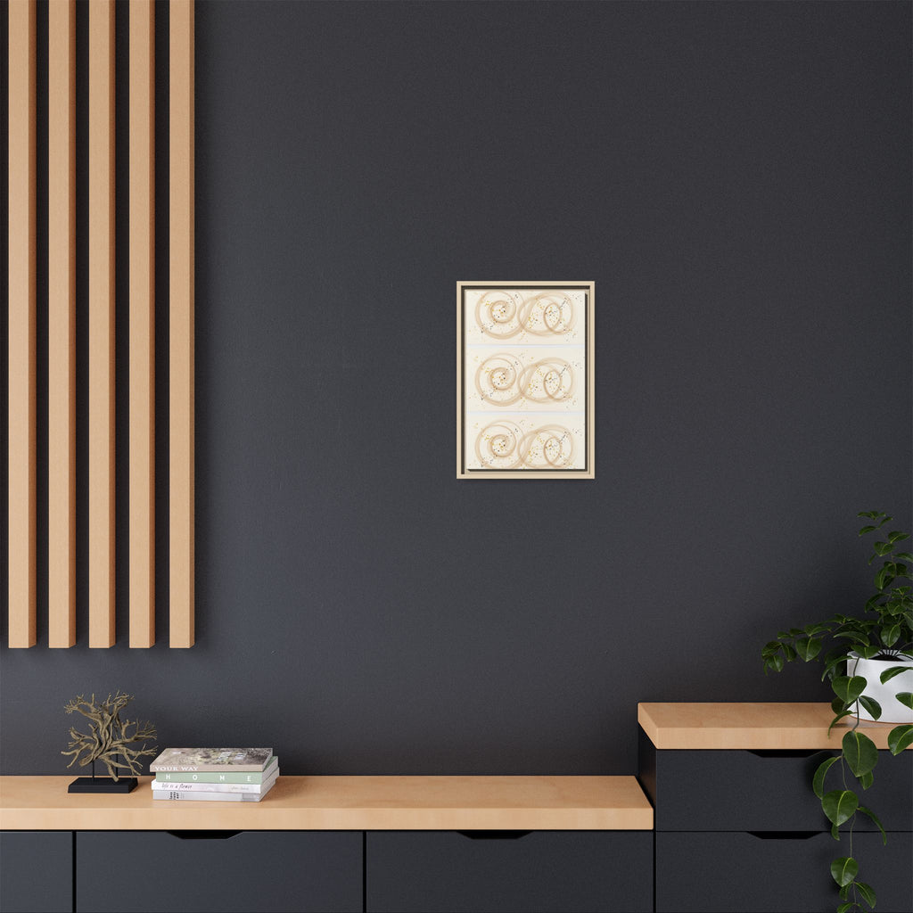Golden Harmony – Abstract Beige and Gold Canvas Wall Art