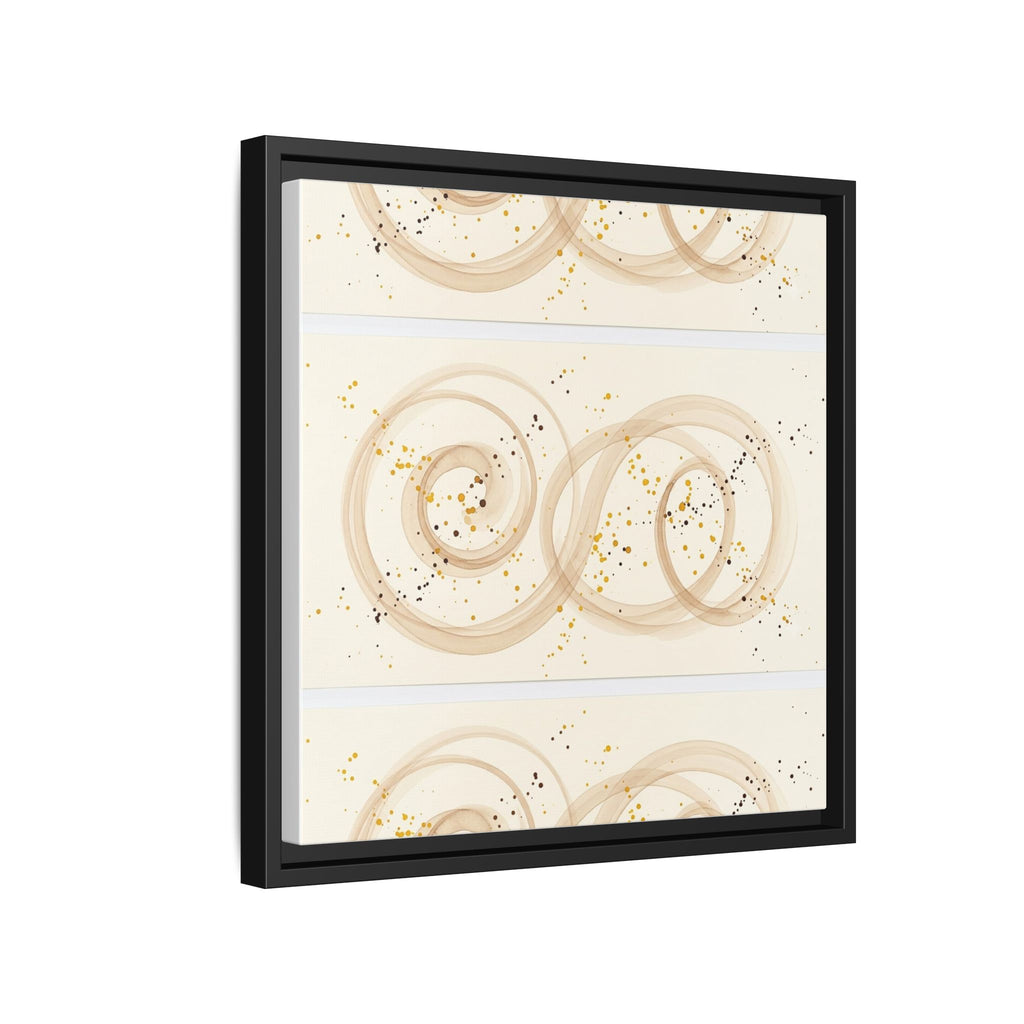 Golden Harmony – Abstract Beige and Gold Canvas Wall Art