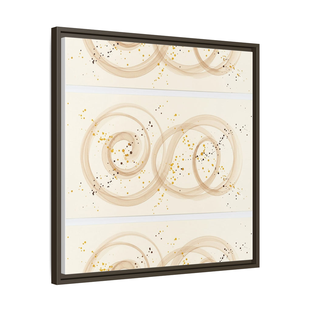 Golden Harmony – Abstract Beige and Gold Canvas Wall Art