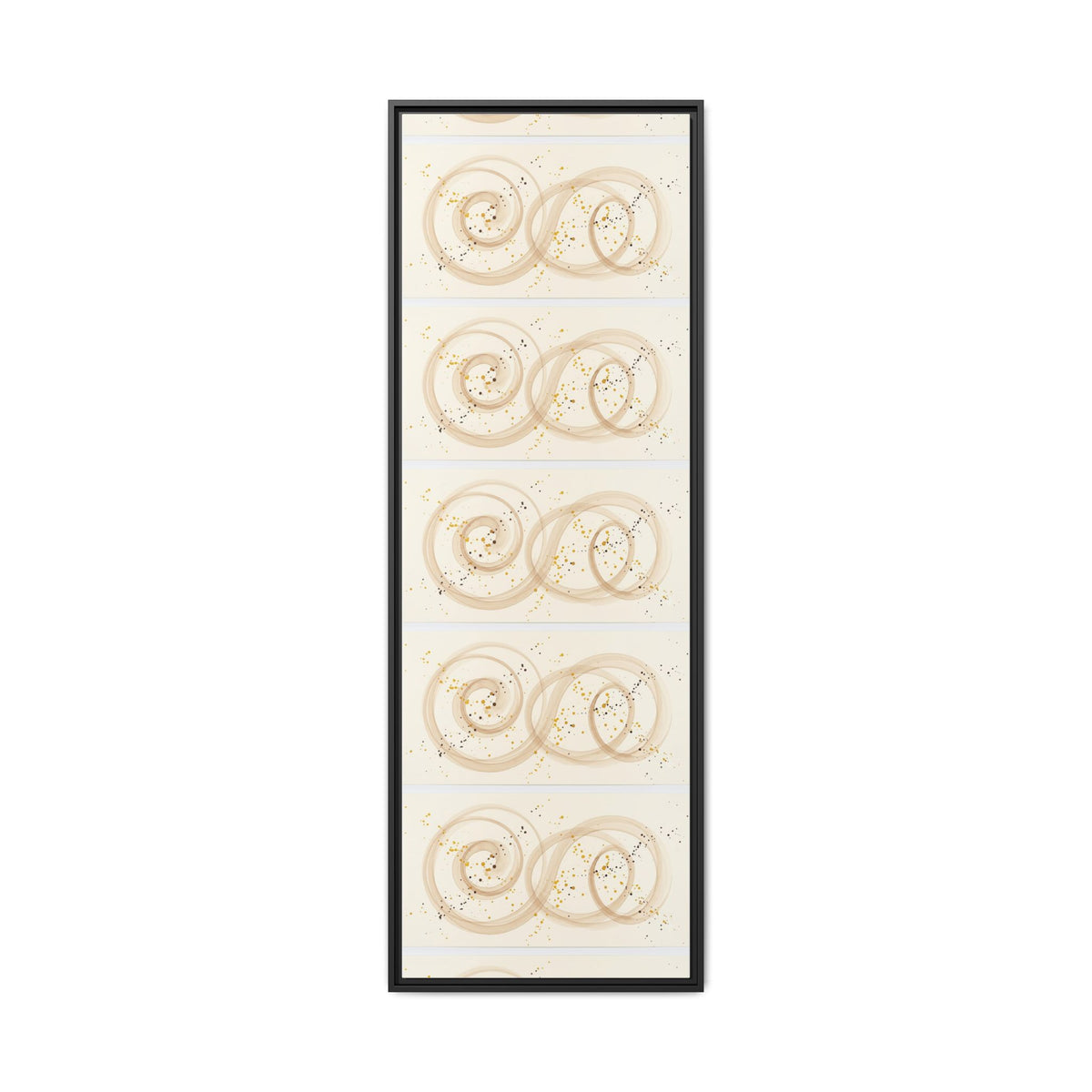 Golden Harmony – Abstract Beige and Gold Canvas Wall Art