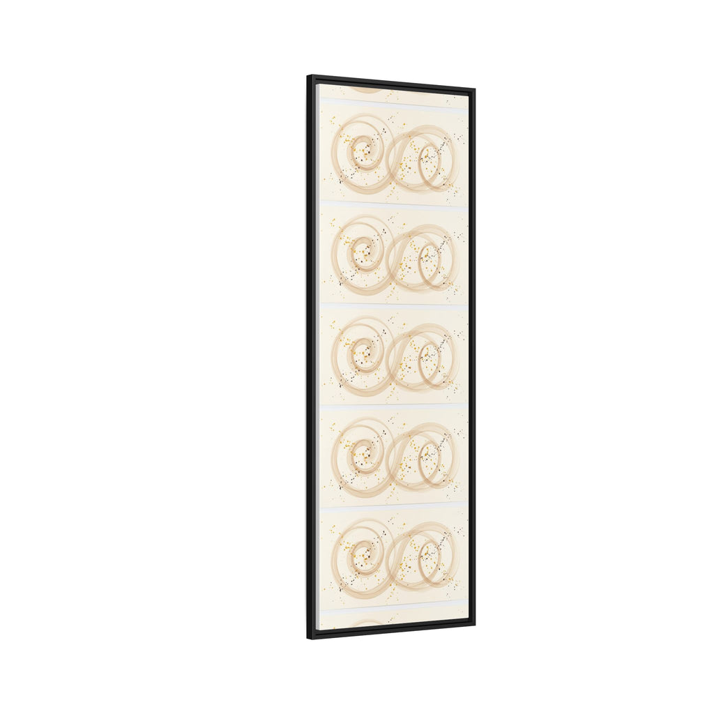 Golden Harmony – Abstract Beige and Gold Canvas Wall Art
