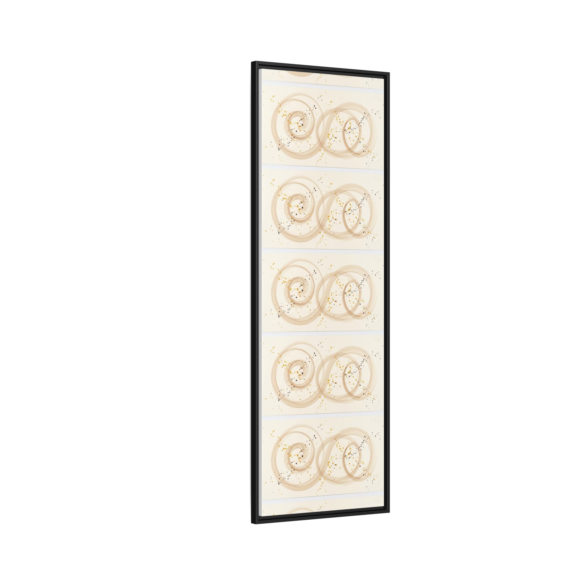 Golden Harmony – Abstract Beige and Gold Canvas Wall Art