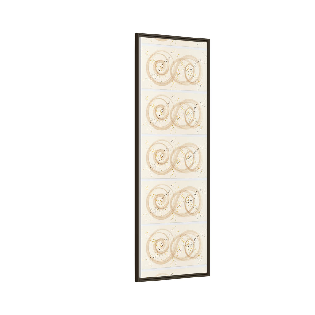 Golden Harmony – Abstract Beige and Gold Canvas Wall Art