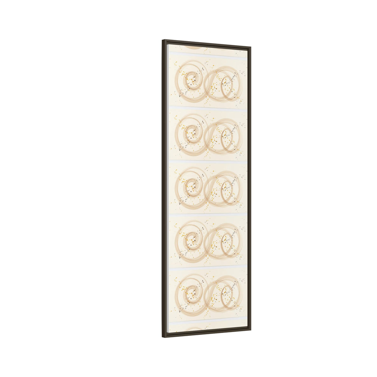 Golden Harmony – Abstract Beige and Gold Canvas Wall Art