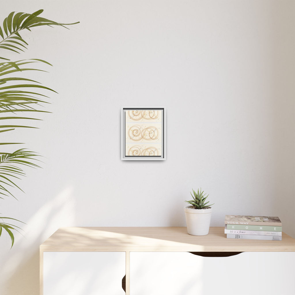 Golden Harmony – Abstract Beige and Gold Canvas Wall Art