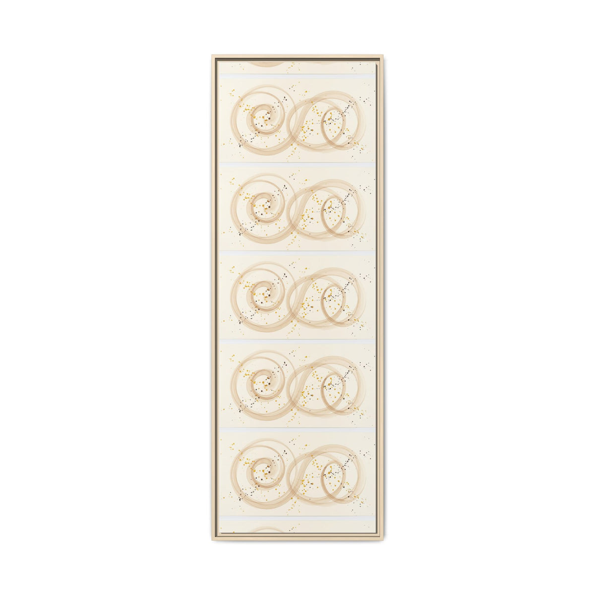 Golden Harmony – Abstract Beige and Gold Canvas Wall Art