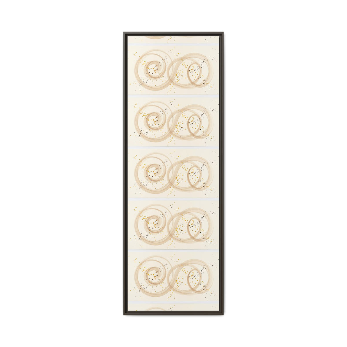Golden Harmony – Abstract Beige and Gold Canvas Wall Art